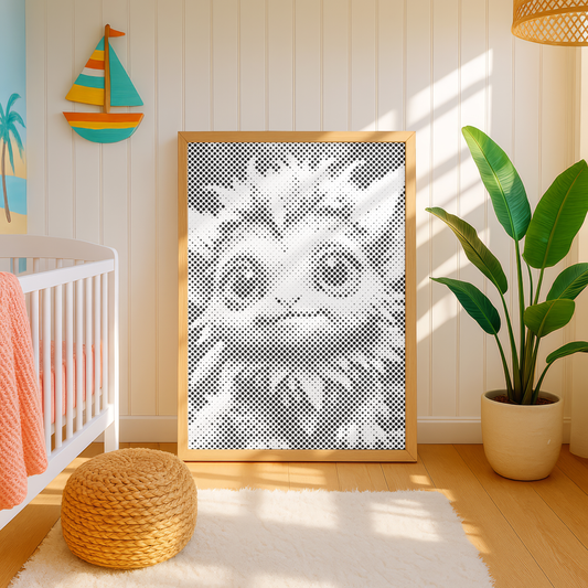 Sweet Monster from Fairytale Forest Dot Painting Kit childrens room art