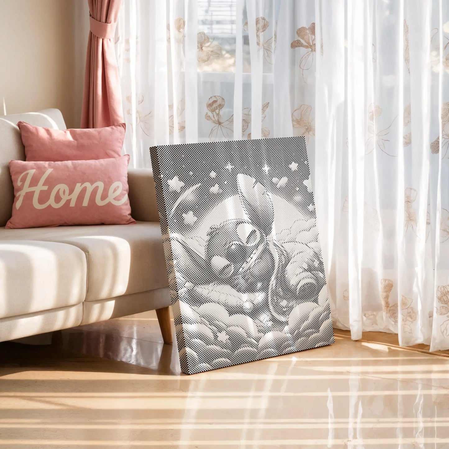 Stitch schläft auf Wolken | Punktmalerei Set