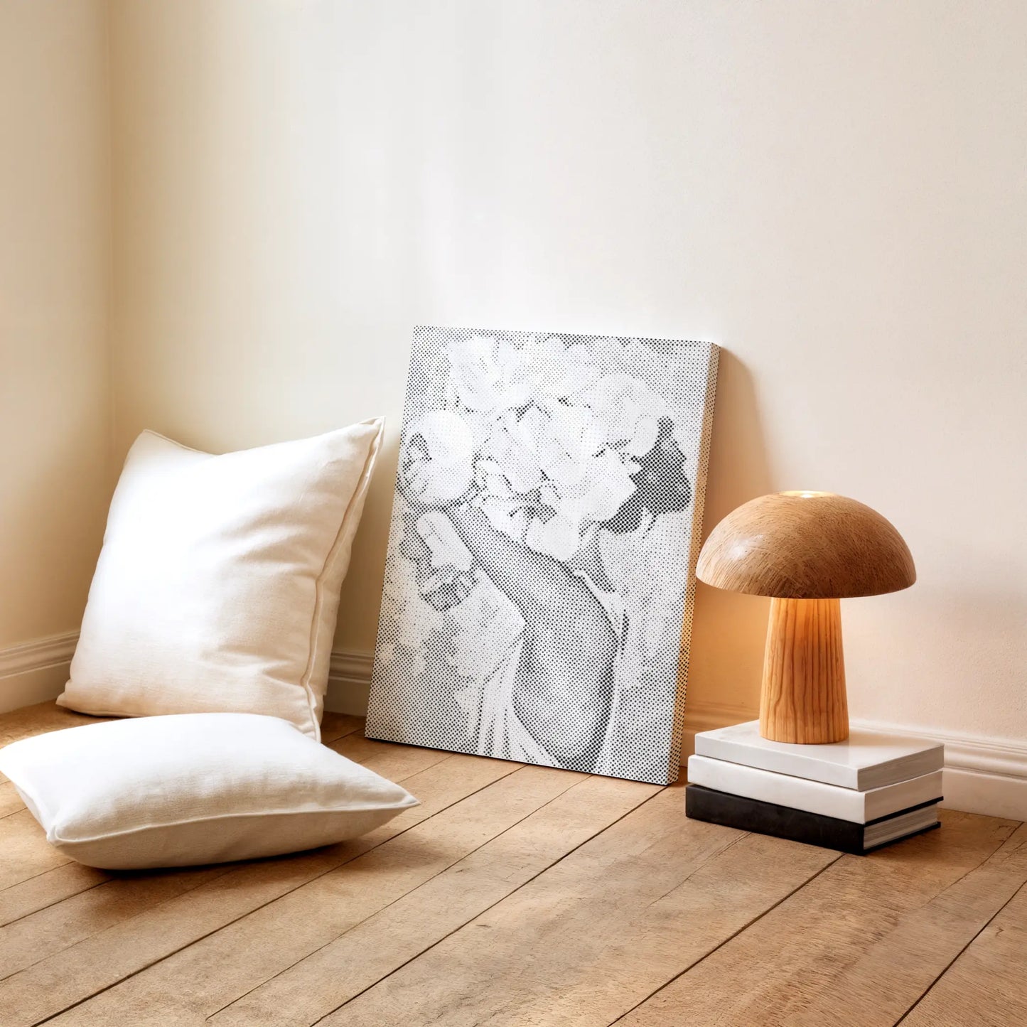 Frau mit Blumenkrone | Punktmalerei Set