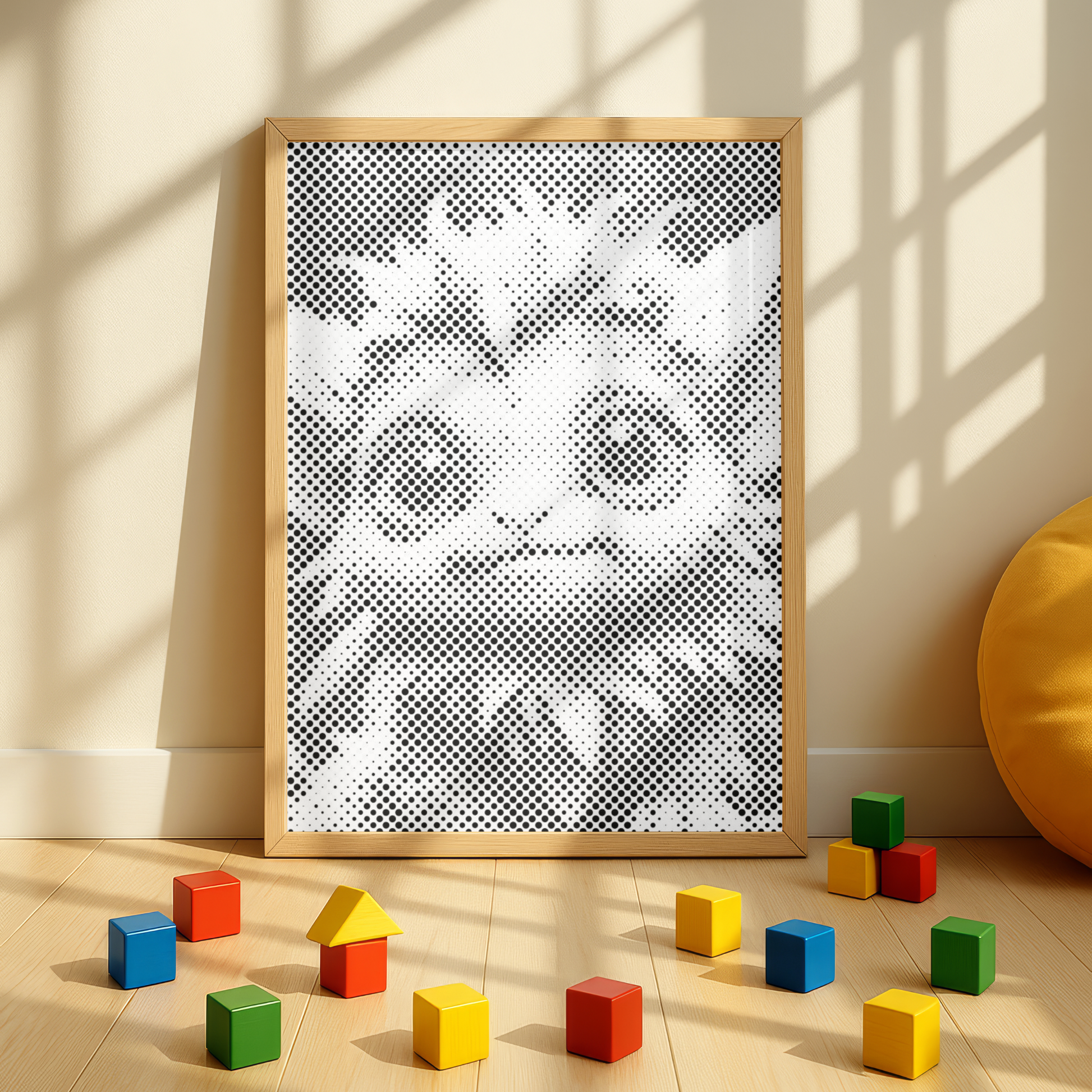 Sweet Monster from Fairytale Forest Dot Painting Kit kids wall art 