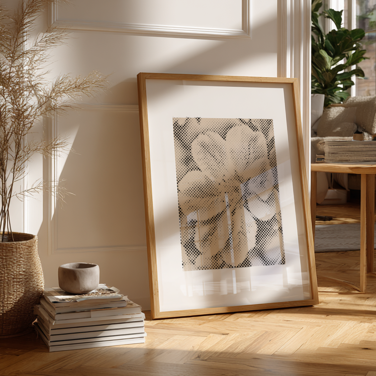 Apfelblüte | Punktmalerei Set als fertiges Punktmalerei Kunstwerk