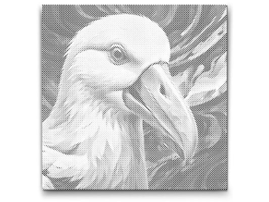 Dot Painting Albatros – Punktmalerei Vogelmotiv mit majestätischem Albatros