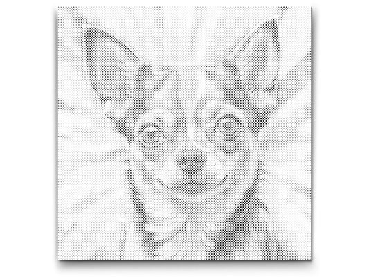 Dot Painting Chihuahua – Punktmalerei mit süßem Hundemotiv