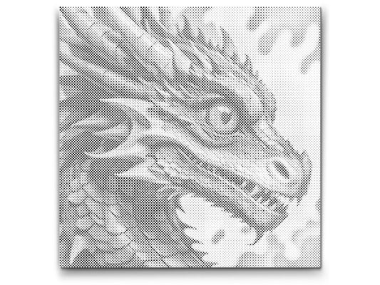 dot painting drache fantasy motiv