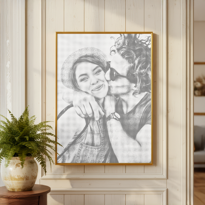Custom Photo – Punktmalerei – Detailansicht