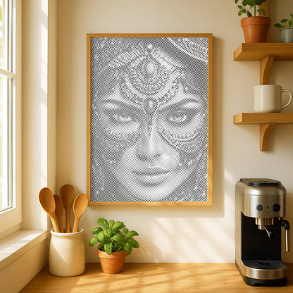 Arab Frau mit Juwelmaske | Punktmalerei Set