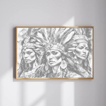 Schöne Frauen | Punktmalerei Set