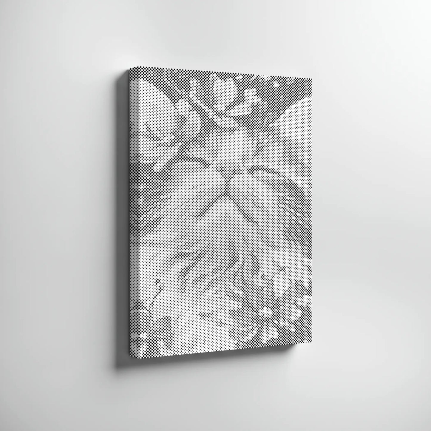 Katzen mit Blumen Wandbild | Punktmalerei Set