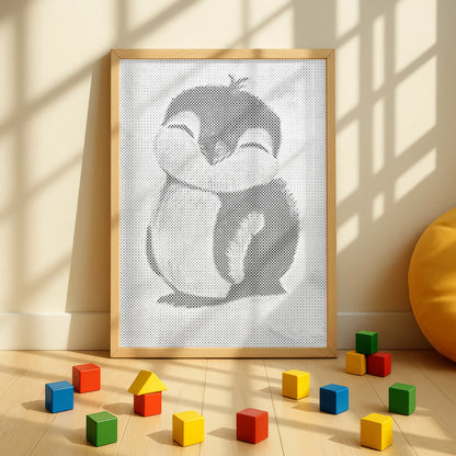 Niedlicher Baby Pinguin | Punktmalerei Set