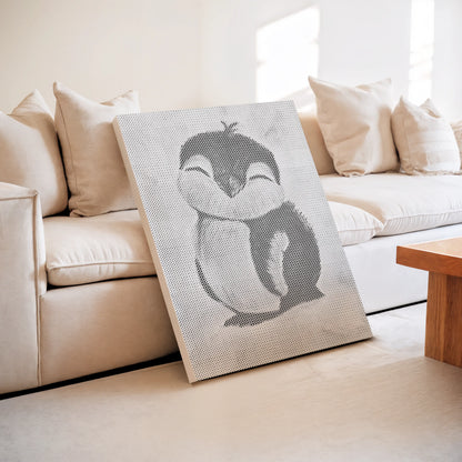 Niedlicher Baby Pinguin | Punktmalerei Set