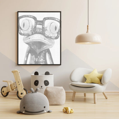 Frosch mit Brille | Punktmalerei Set