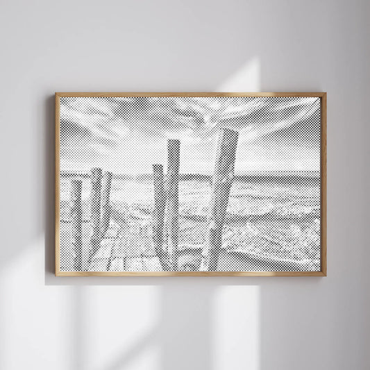 Sonnenuntergang am Strand | Punktmalerei Set