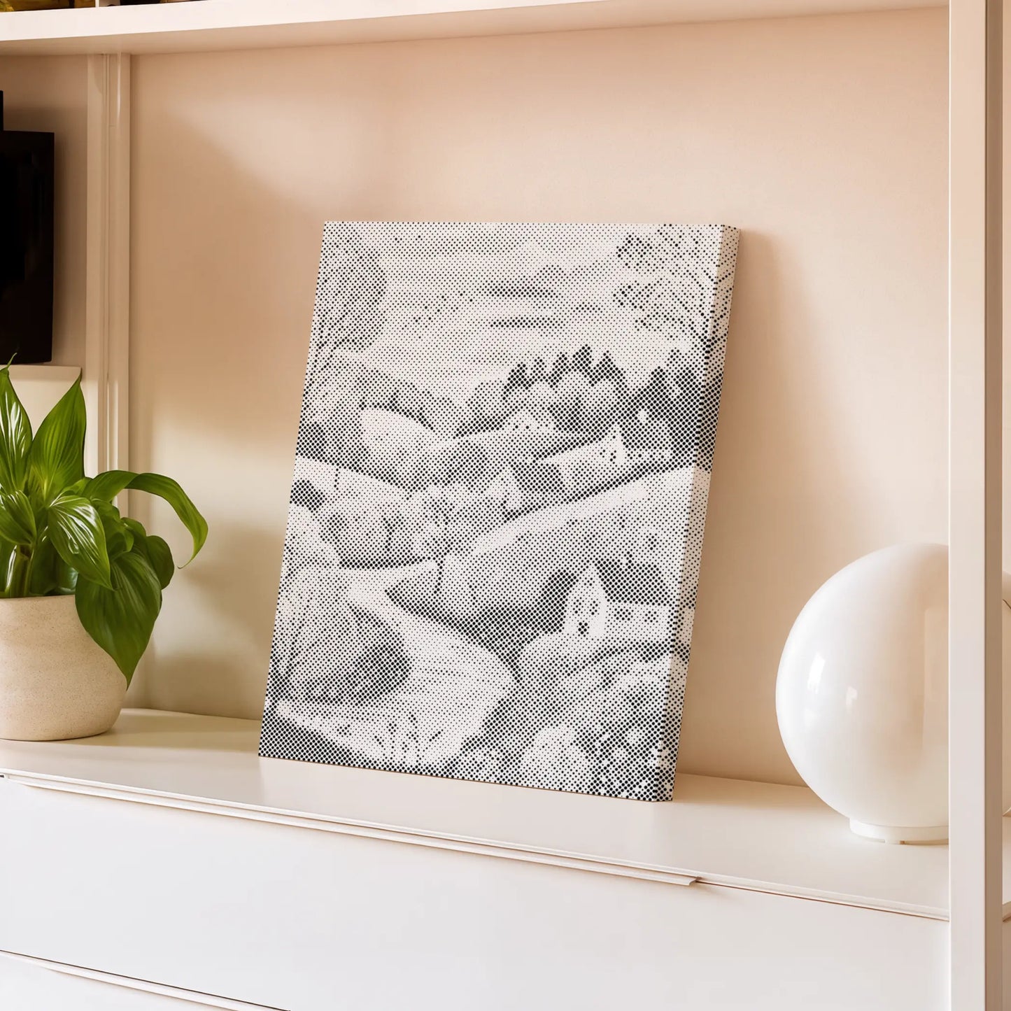 Idyllische Landschaft mit Häusern | Punktmalerei Set