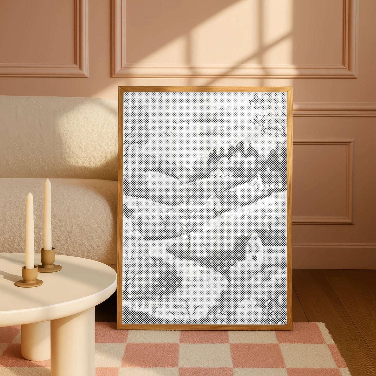 Idyllische Landschaft mit Häusern | Punktmalerei Set