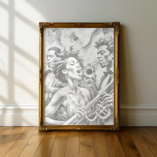 Jazz Sänger | Punktmalerei Set