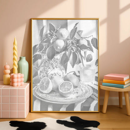 Orangen Stillleben | Punktmalerei Set