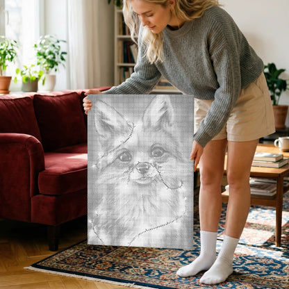 Zauber Fuchs – Punktmalerei – Detailansicht