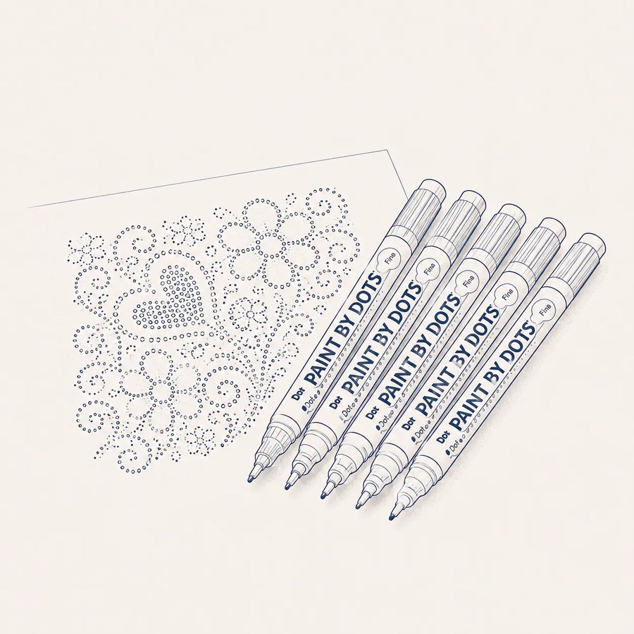 Ein Set Paint By Dots Dot-Painting-Marker