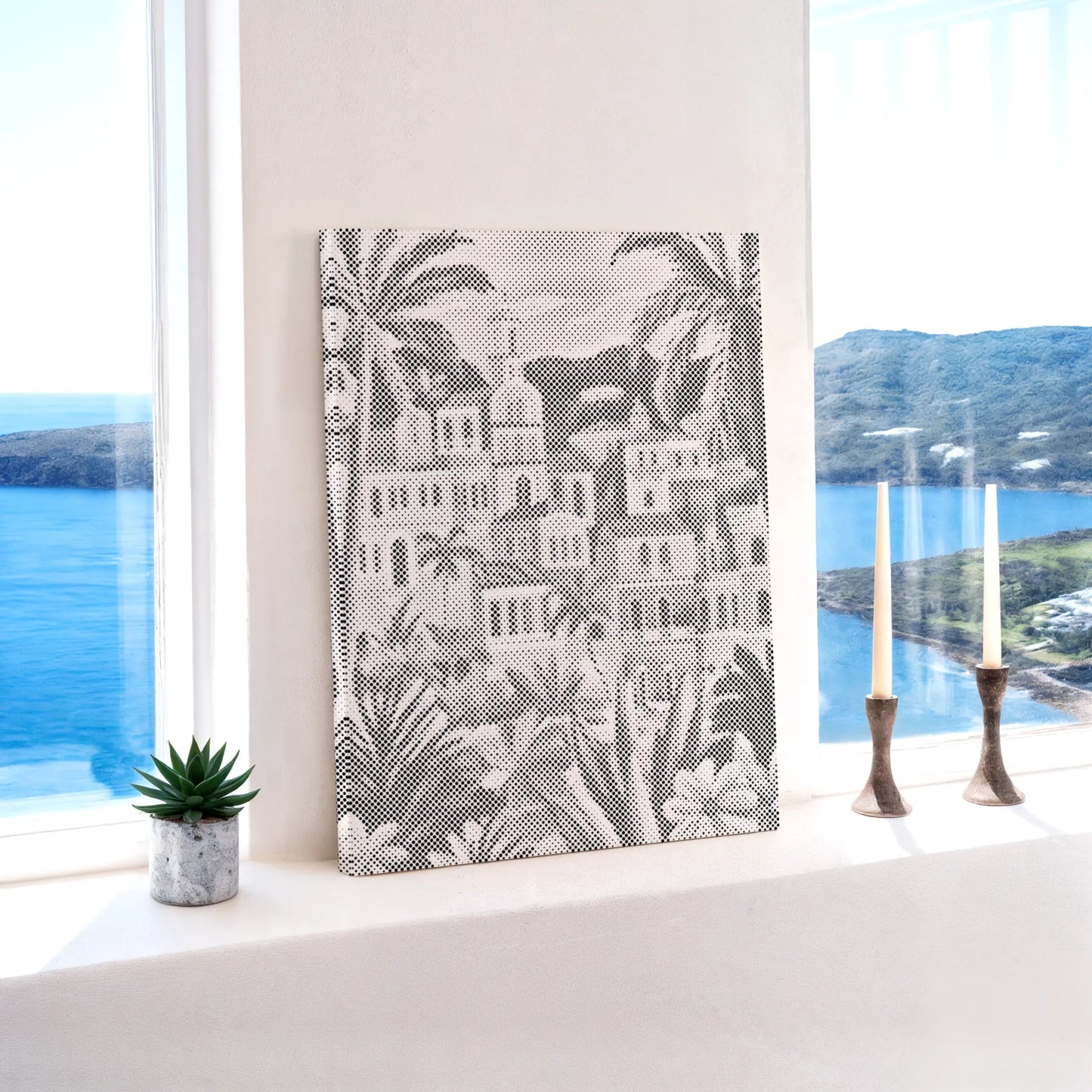Palmenstadt – Mediterranes | Punktmalerei Set
