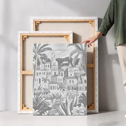 Palmenstadt – Mediterranes | Punktmalerei Set