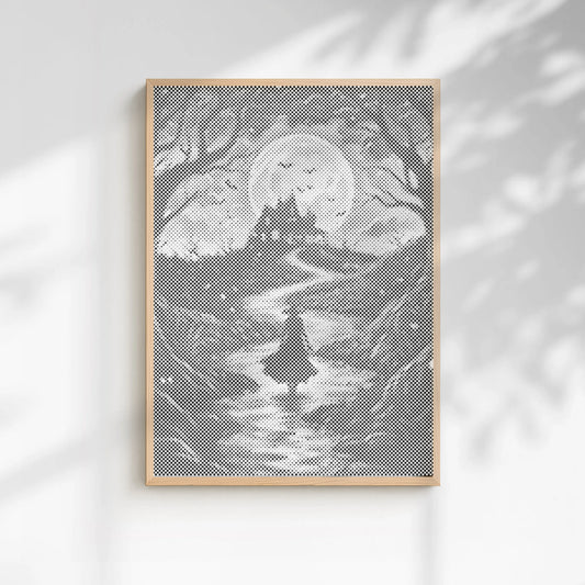 Pfad zum Spukhaus – Halloween | Punktmalerei Set