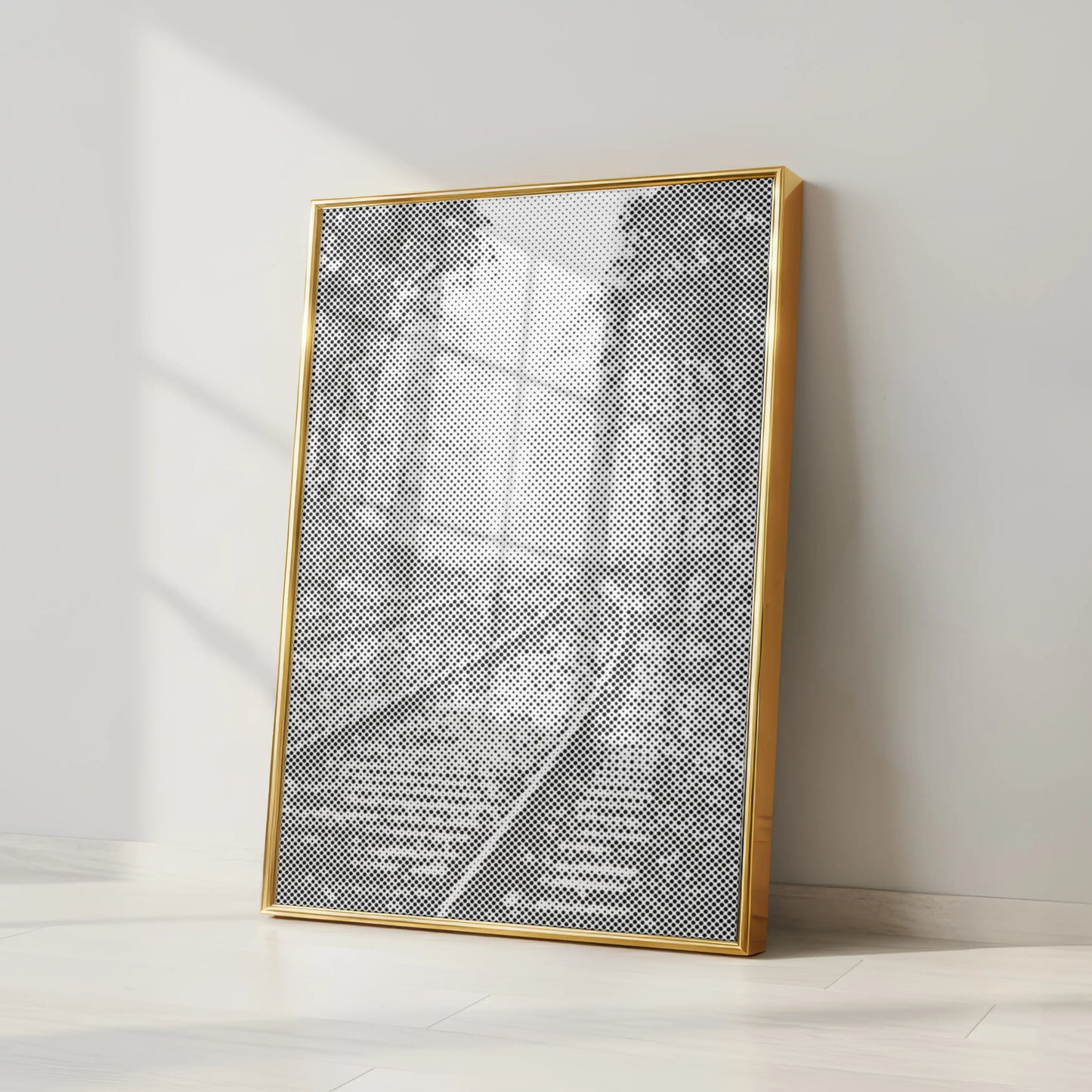 Gleise im Nebel – Wald | Punktmalerei Set