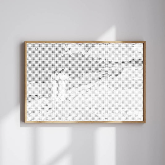 Romantischer Spaziergang am Strand | Punktmalerei Set