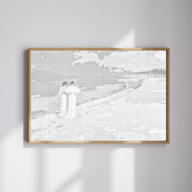 Romantischer Spaziergang am Strand | Punktmalerei Set
