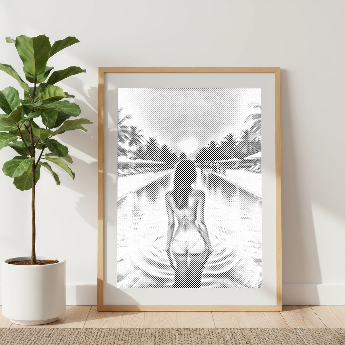 Sommerurlaub | Punktmalerei Set als fertiges Punktmalerei Kunstwerk