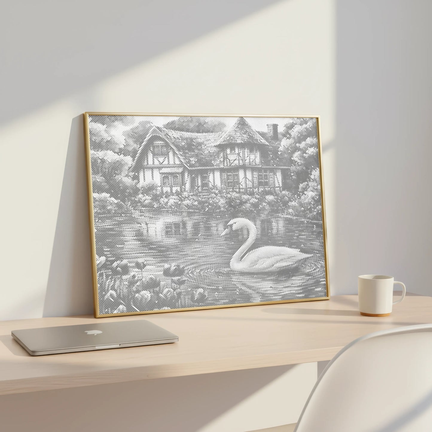 Schwan am See | Punktmalerei Set