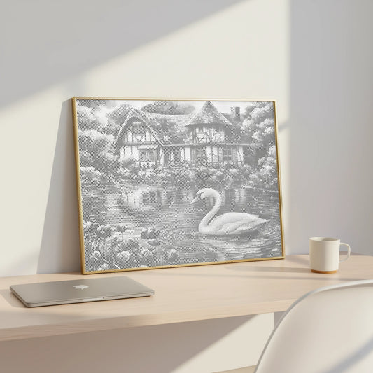 Schwan am See | Punktmalerei Set