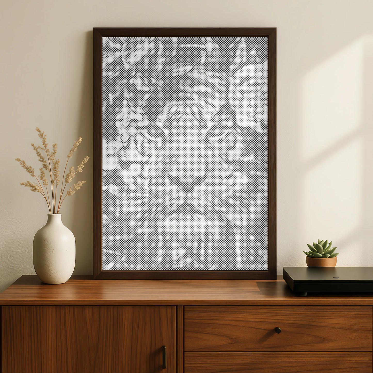 Tiger im Blätterdickicht | Punktmalerei Set