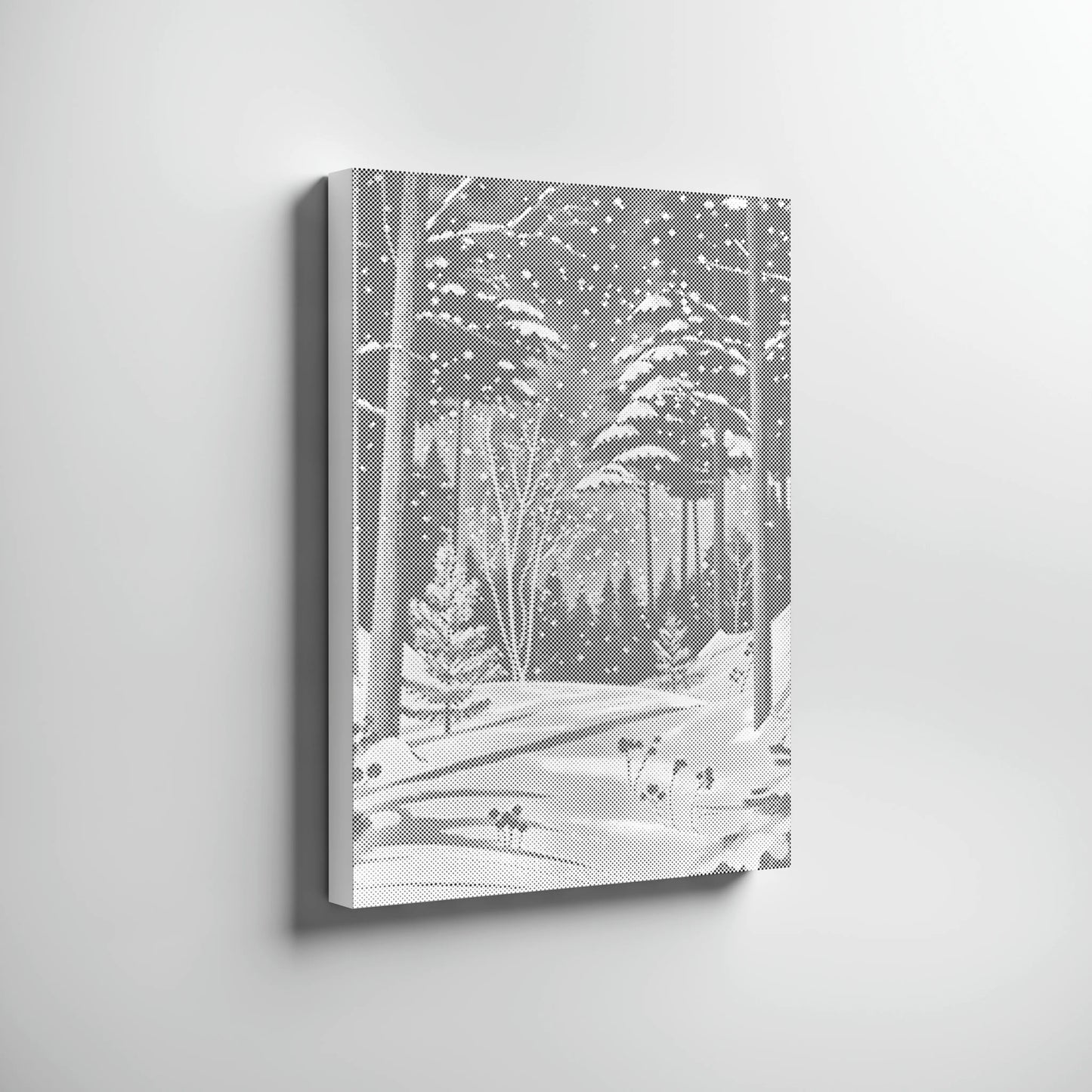 Winterwald im Schnee | Punktmalerei Set
