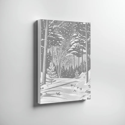Winterwald im Schnee | Punktmalerei Set