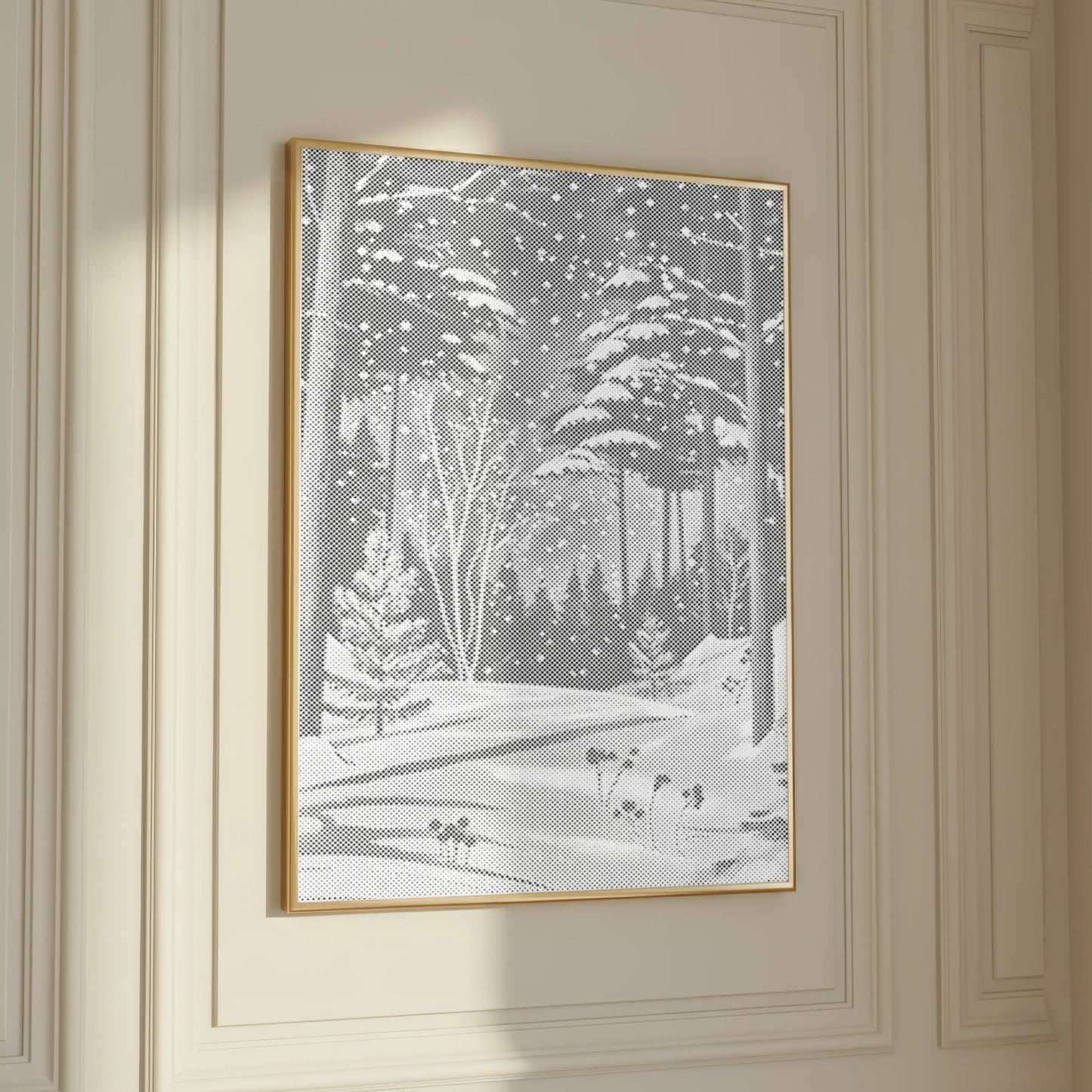Winterwald im Schnee | Punktmalerei Set