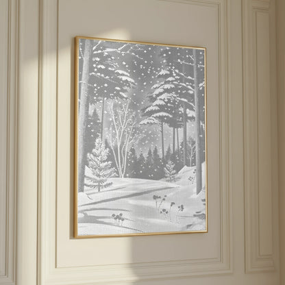 Winterwald im Schnee | Punktmalerei Set