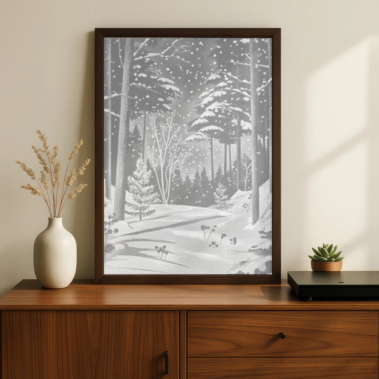 Winterwald im Schnee | Punktmalerei Set