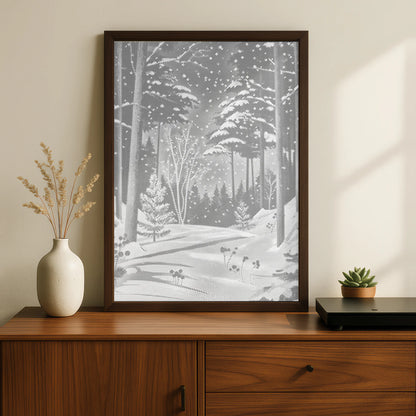 Winterwald im Schnee | Punktmalerei Set