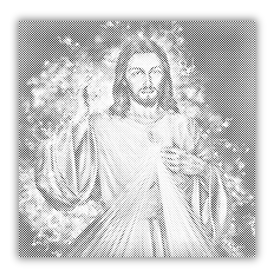 Jesus: Die Fortsetzung | Punktmalerei Set als fertiges Punktmalerei Kunstwerk