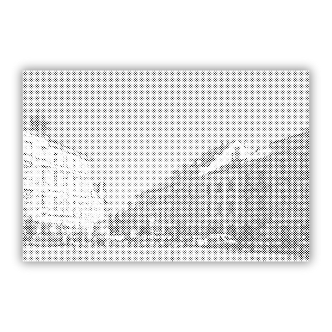 Jindřichův Hradec | Punktmalerei Set als fertiges Punktmalerei Kunstwerk