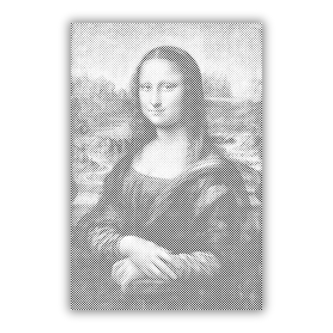 Mona Lisa von Leonardo da Vinci | Punktmalerei Set als fertiges Punktmalerei Kunstwerk