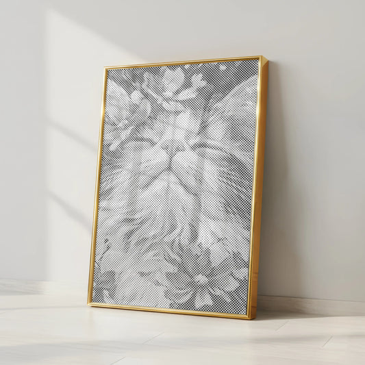 Cat with Flowers | Dot Painting Kit
